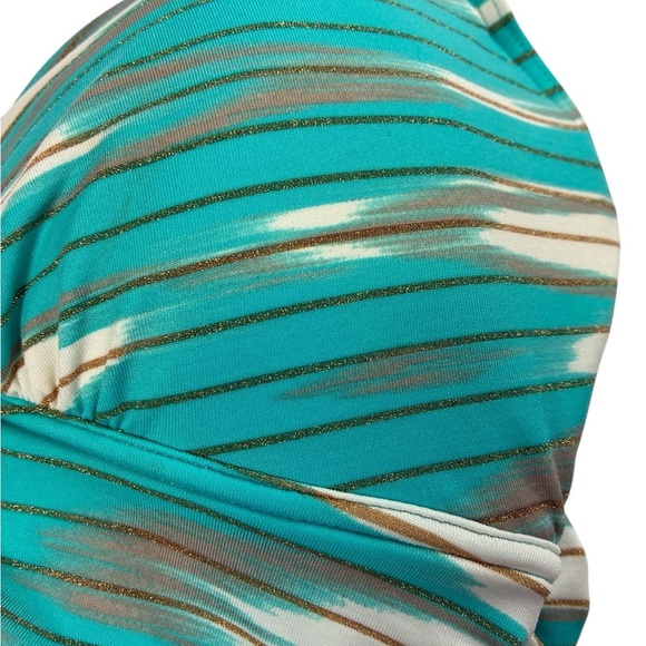 CoCo Reef 38DD One Piece Striped Swimsuit - Picture 4 of 13